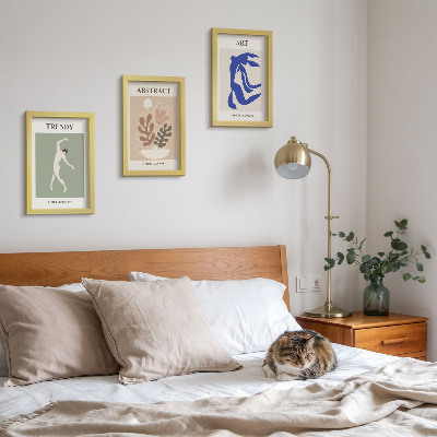 Conjunto de molduras com imagens Pôsteres com figuras e plantas estilosas de Henri Matisse