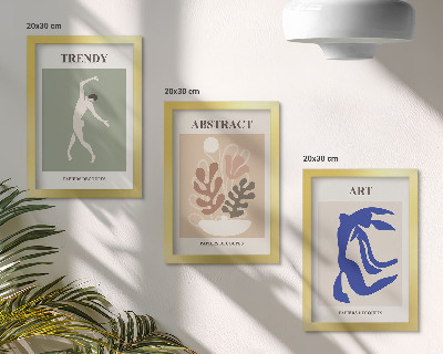 Conjunto de molduras com imagens Pôsteres com figuras e plantas estilosas de Henri Matisse