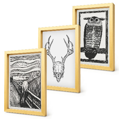 Conjunto de molduras com imagens Inspirado na imagem do filme 