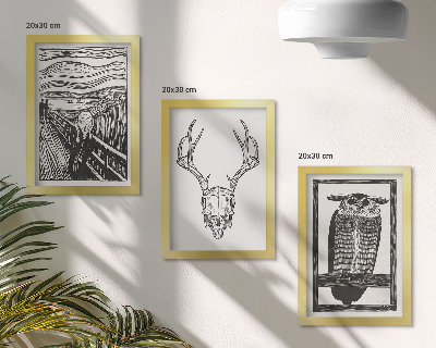 Conjunto de molduras com imagens Inspirado na imagem do filme 