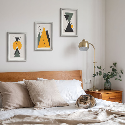 Conjunto de molduras com imagens Formas geométricas abstratas