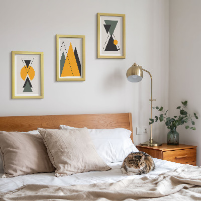 Conjunto de molduras com imagens Formas geométricas abstratas