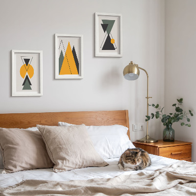 Conjunto de molduras com imagens Formas geométricas abstratas