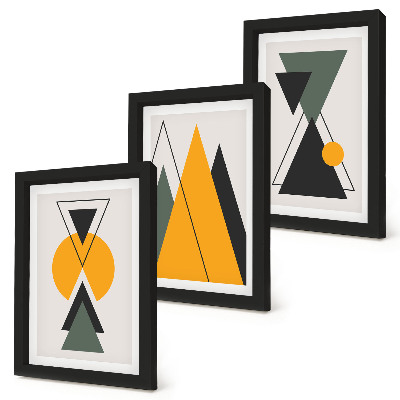 Conjunto de molduras com imagens Formas geométricas abstratas