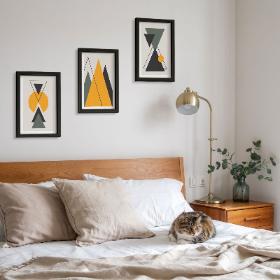 Conjunto de molduras com imagens Formas geométricas abstratas