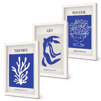 Conjunto de molduras com imagens Pôsteres de Arte Abstrata de Henri Matisse