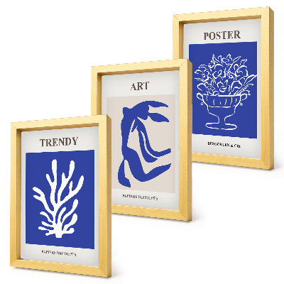 Conjunto de molduras com imagens Pôsteres de Arte Abstrata de Henri Matisse
