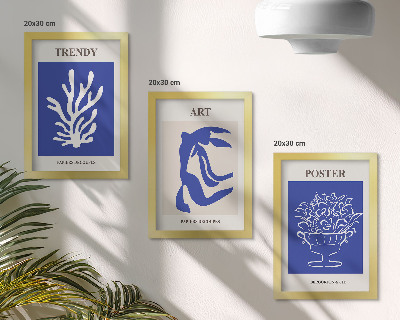 Conjunto de molduras com imagens Pôsteres de Arte Abstrata de Henri Matisse