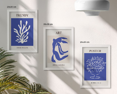 Conjunto de molduras com imagens Pôsteres de Arte Abstrata de Henri Matisse