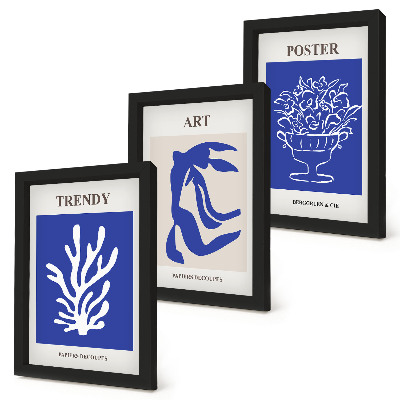 Conjunto de molduras com imagens Pôsteres de Arte Abstrata de Henri Matisse