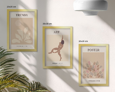 Conjunto de molduras com imagens Formas e figuras abstratas de Henri Matisse