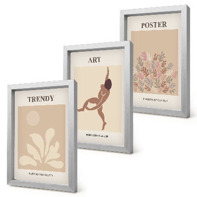 Conjunto de molduras com imagens Formas e figuras abstratas de Henri Matisse