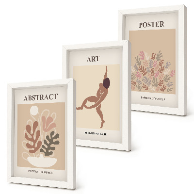Conjunto de molduras com imagens Composições abstratas elegantes de Henri Matisse