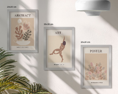 Conjunto de molduras com imagens Composições abstratas elegantes de Henri Matisse