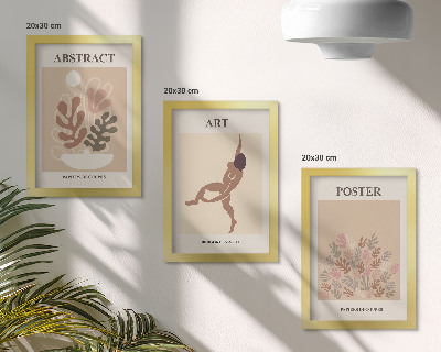 Conjunto de molduras com imagens Composições abstratas elegantes de Henri Matisse