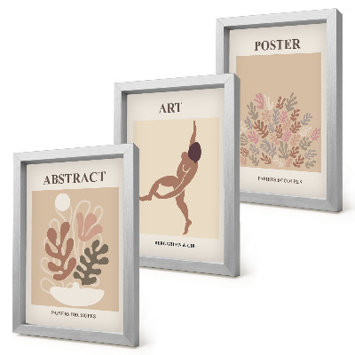 Conjunto de molduras com imagens Composições abstratas elegantes de Henri Matisse