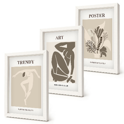 Tríptico com moldura Figuras Humanas com Plantas, de Henri Matisse