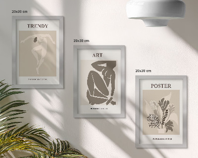 Tríptico com moldura Figuras Humanas com Plantas, de Henri Matisse