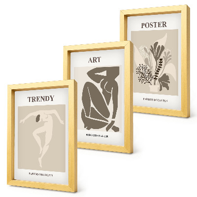 Tríptico com moldura Figuras Humanas com Plantas, de Henri Matisse