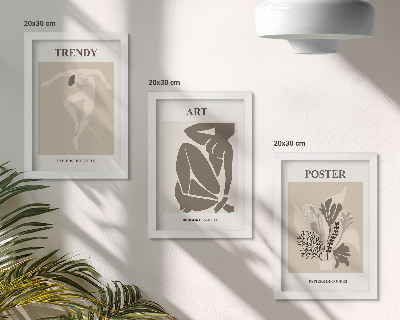 Tríptico com moldura Figuras Humanas com Plantas, de Henri Matisse