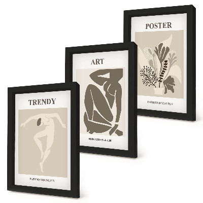 Tríptico com moldura Figuras Humanas com Plantas, de Henri Matisse