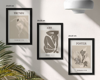 Tríptico com moldura Figuras Humanas com Plantas, de Henri Matisse
