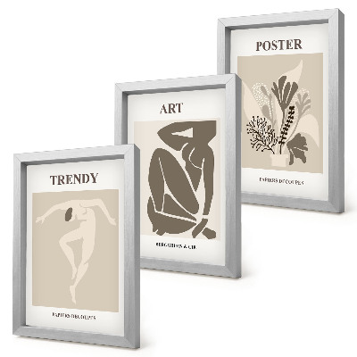 Tríptico com moldura Figuras Humanas com Plantas, de Henri Matisse