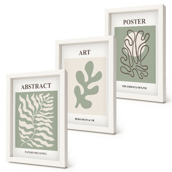 Conjunto de molduras com imagens Os cartazes florais de Henri Matisse