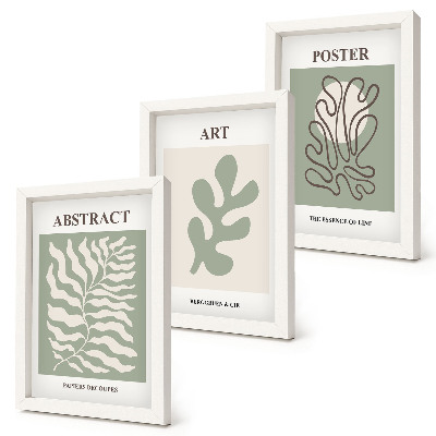 Conjunto de molduras com imagens Os cartazes florais de Henri Matisse