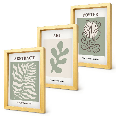 Conjunto de molduras com imagens Os cartazes florais de Henri Matisse