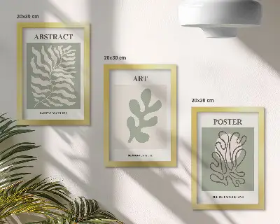 Conjunto de quadros com artes de Henri Matisse estampas florais