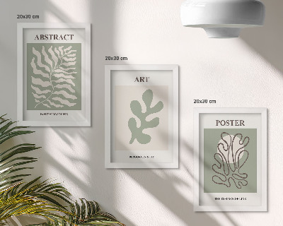 Conjunto de molduras com imagens Os cartazes florais de Henri Matisse