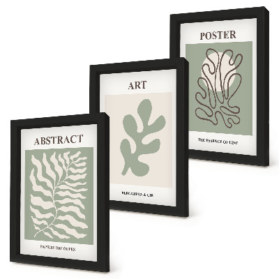 Conjunto de molduras com imagens Os cartazes florais de Henri Matisse