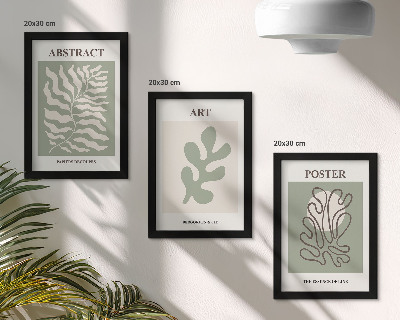 Conjunto de molduras com imagens Os cartazes florais de Henri Matisse