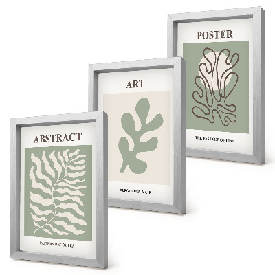 Conjunto de molduras com imagens Os cartazes florais de Henri Matisse