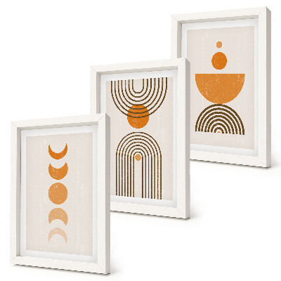 Conjunto de molduras com imagens Design decorativo minimalista boho