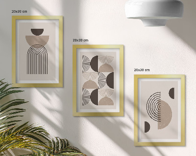 Conjunto de molduras com imagens minimalismo de padrões geométricos abstratos