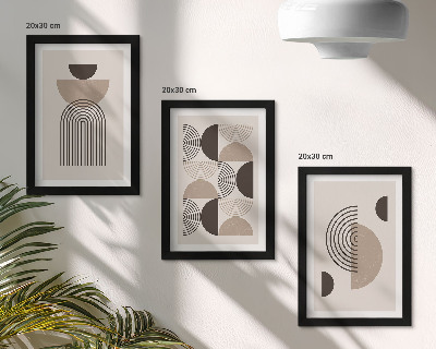 Conjunto de molduras com imagens minimalismo de padrões geométricos abstratos