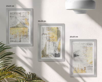 Conjunto de molduras com imagens Padrões abstratos de pintura minimalista e elegante