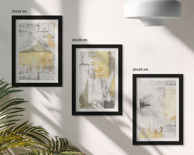 Conjunto de molduras com imagens Padrões abstratos de pintura minimalista e elegante
