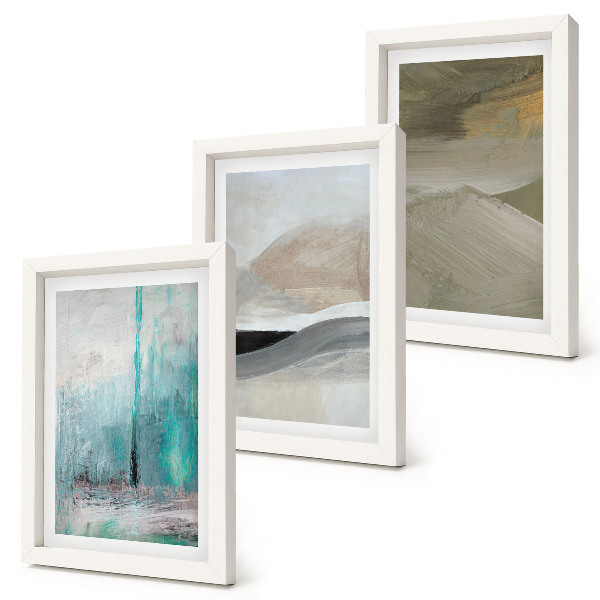 Conjunto de molduras com imagens Decorações minimalistas abstratas pintadas