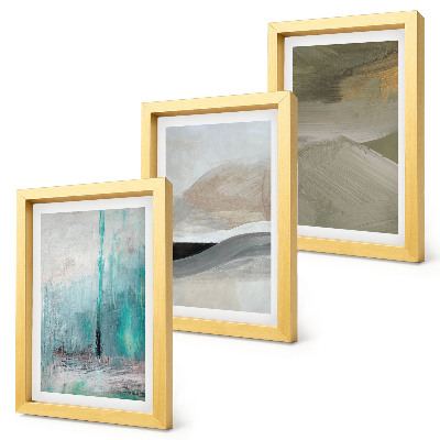 Conjunto de molduras com imagens Decorações minimalistas abstratas pintadas