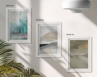 Conjunto de molduras com imagens Decorações minimalistas abstratas pintadas