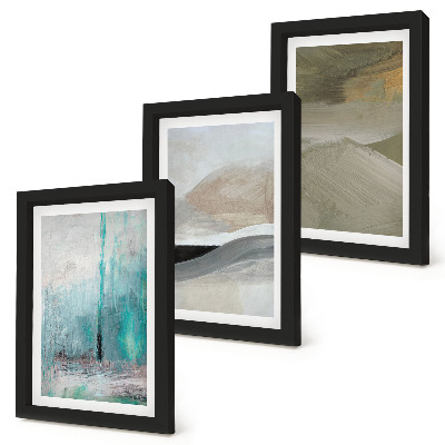 Conjunto de molduras com imagens Decorações minimalistas abstratas pintadas