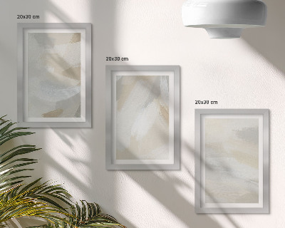 Conjunto de molduras com imagens Fundo abstrato claro com pinceladas delicadas.