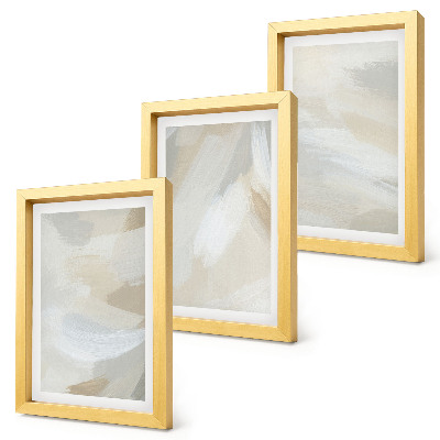 Conjunto de molduras com imagens Fundo abstrato claro com pinceladas delicadas.