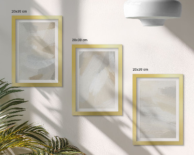 Conjunto de molduras com imagens Fundo abstrato claro com pinceladas delicadas.