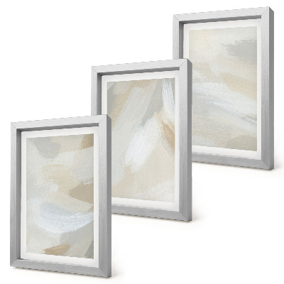 Conjunto de molduras com imagens Fundo abstrato claro com pinceladas delicadas.
