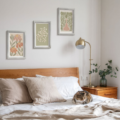 Conjunto de molduras com imagens Motivos florais, padrões minimalistas, estilo boho