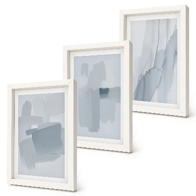 Conjunto de molduras com imagens Composições abstratas em estilo aquarela